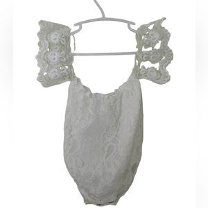 GUC Photography Lace Bodysuit Baby Photoshoot 3-6 6-12 Months Stretchy